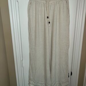 Zara Wide Leg Pants with Drawstring